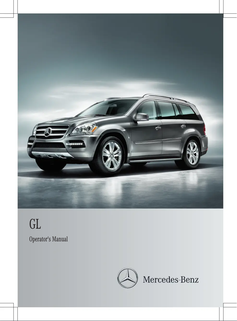 Image de la première page du manuel de l'appareil GL-Class SUV (2012)