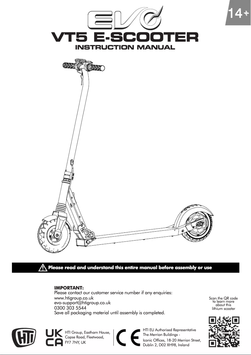 Página 1 del manual Manual de usuario EVO VT5