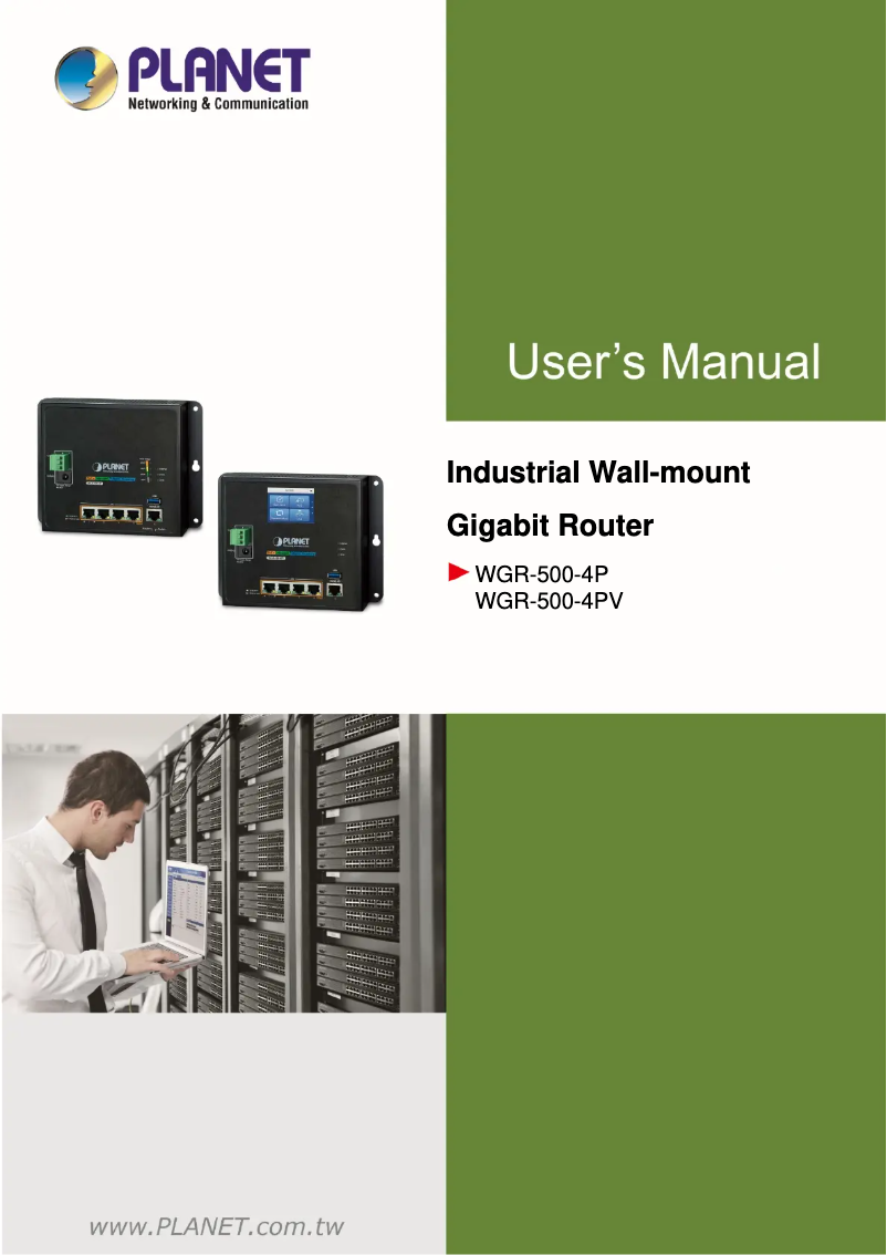 Image de la première page du manuel de l'appareil WGR-500-4P