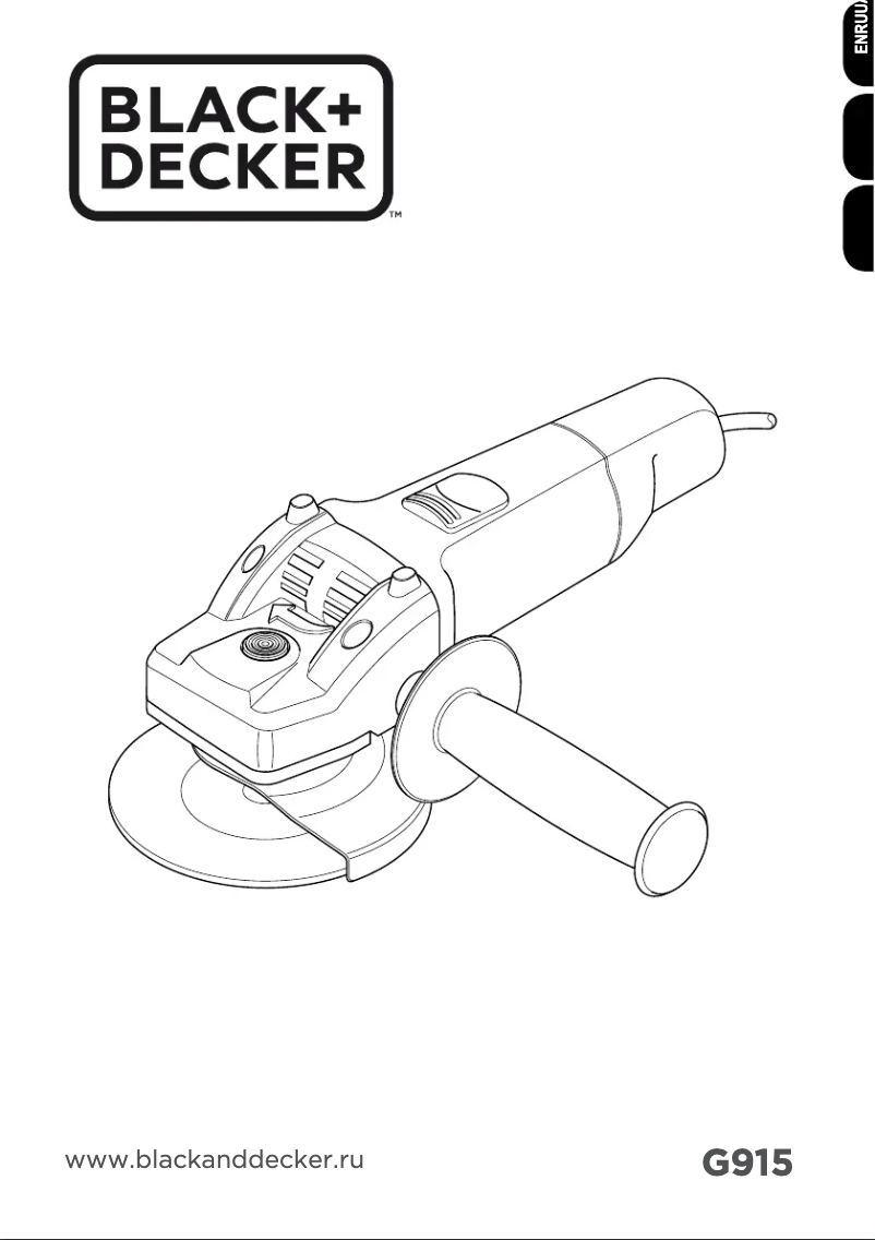 Page 1 de la notice Manuel utilisateur Black & Decker G915
