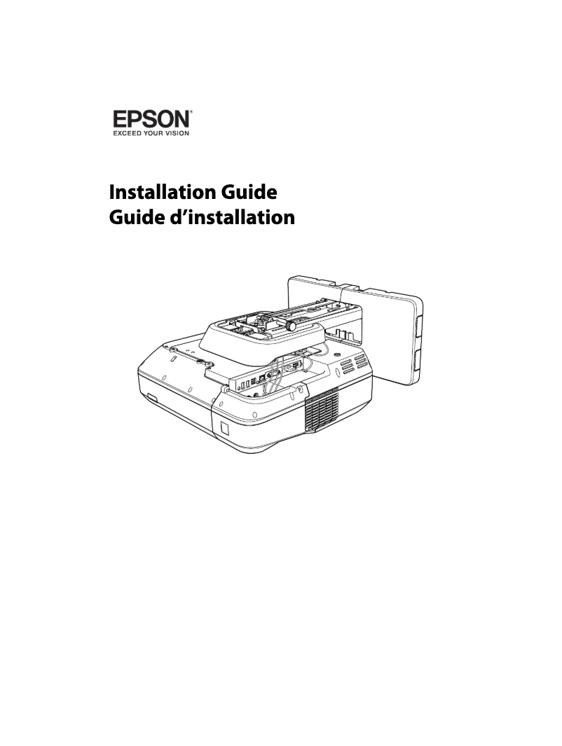 Página 1 del manual Guía de instalación Epson PowerLite 700U