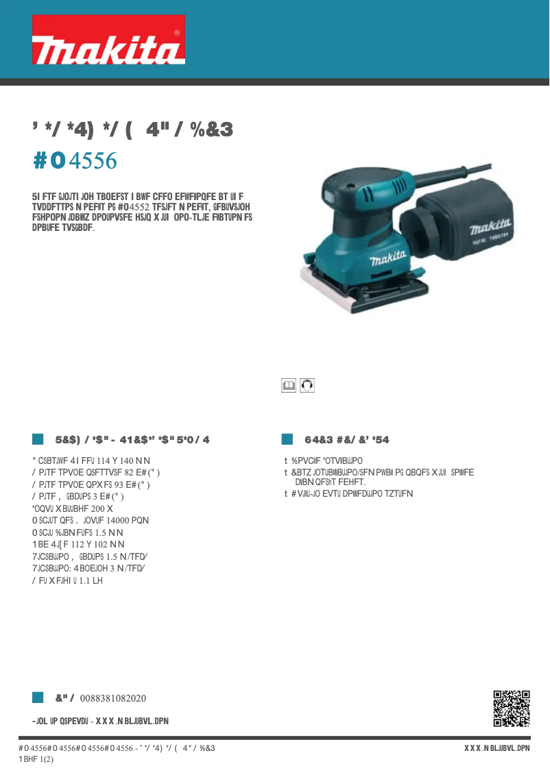 Image de la première page du manuel de l'appareil BO4556