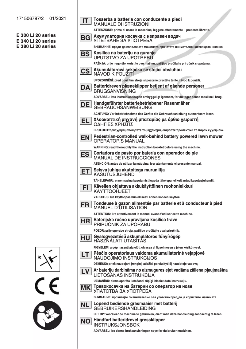 Image de la première page du manuel de l'appareil Collector 140 AE Kit