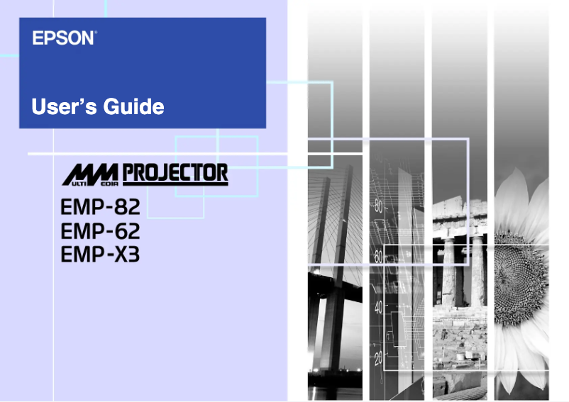 Página 1 del manual Manual de usuario Epson EMP-X3