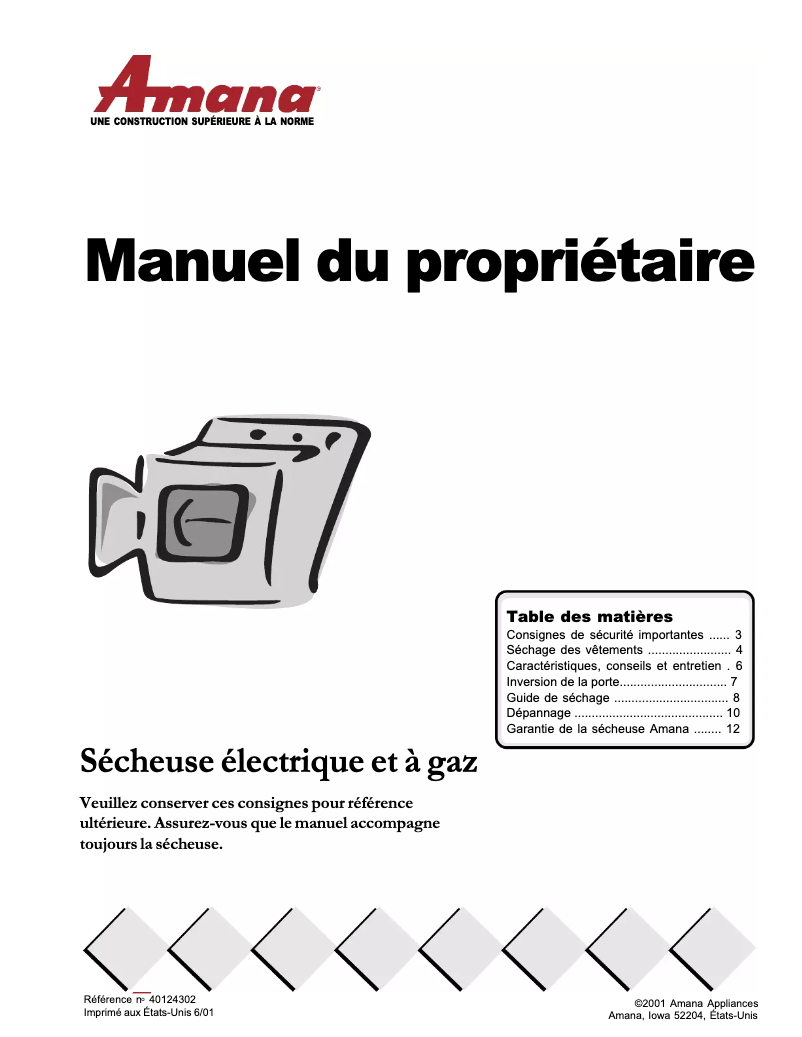 Image de la première page du manuel de l'appareil ALE230RCW