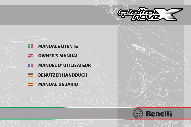 Page 1 de la notice Manuel utilisateur Benelli 49X Sport DD