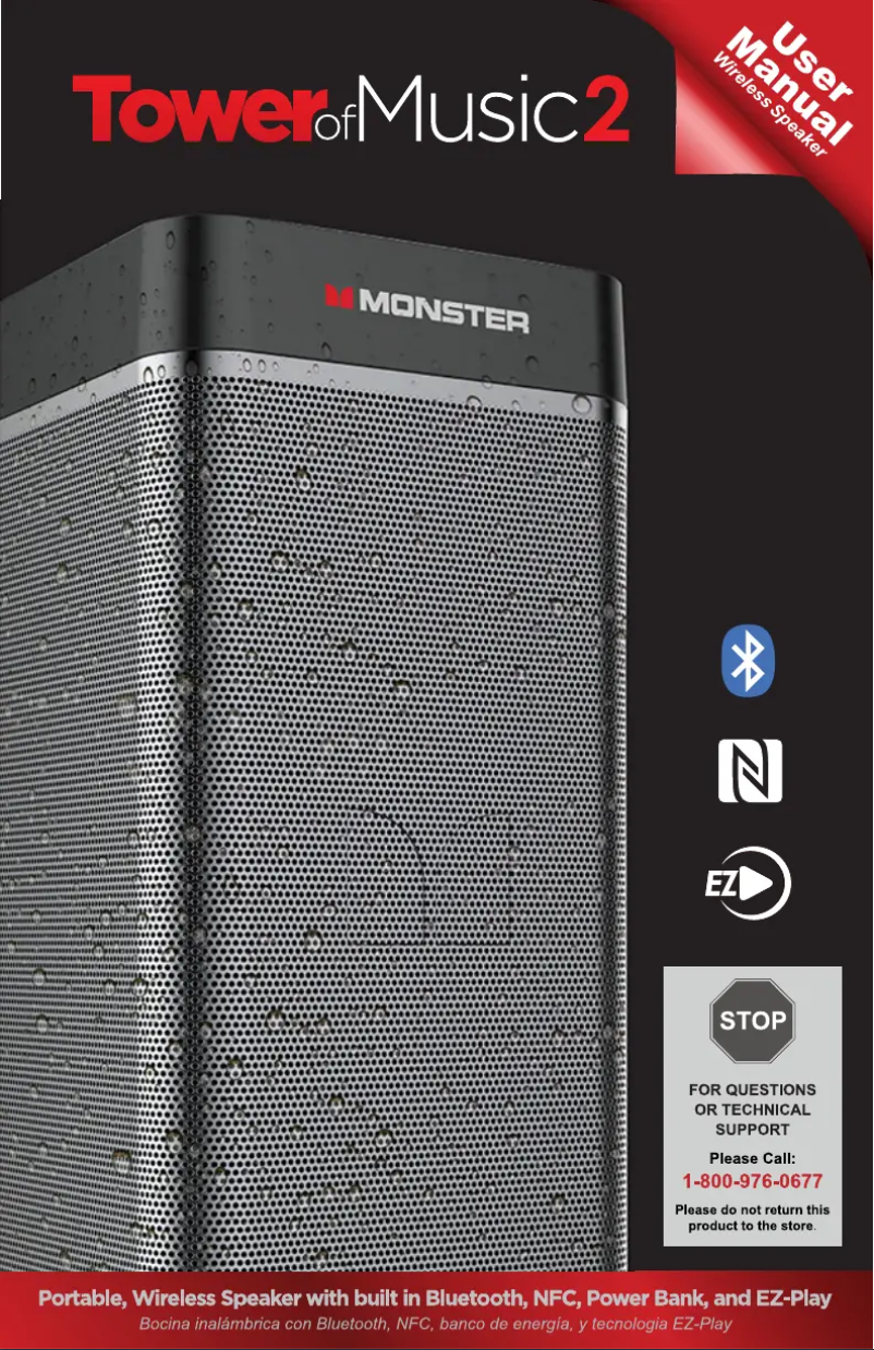 Page 1 de la notice Manuel utilisateur Monster Tower of Music 2