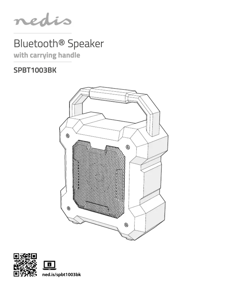 Image de la première page du manuel de l'appareil SPBT1003BK