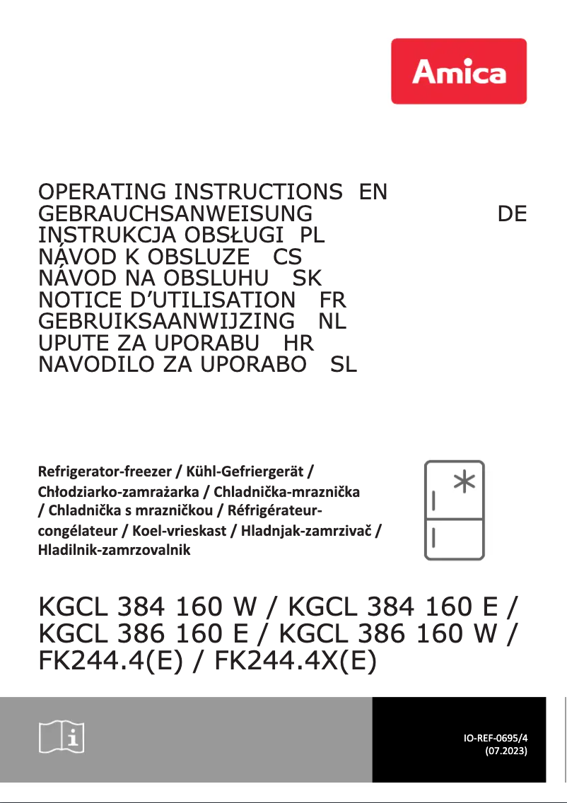 Página 1 del manual Manual de usuario Amica FK244.4X