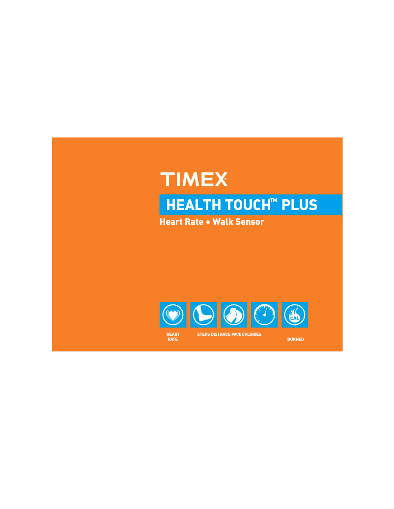 Page 1 de la notice Manuel utilisateur Timex Health Touch Plus T5K560