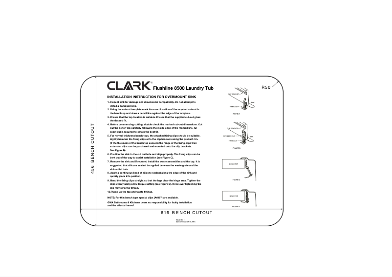 Page n°1 - Manuel utilisateur Clark Flushline 8500