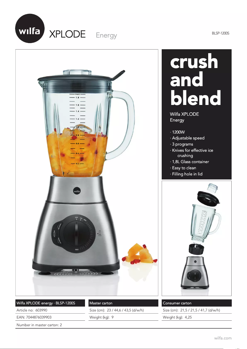 Image de la première page du manuel de l'appareil Xplode BLPS-1200S