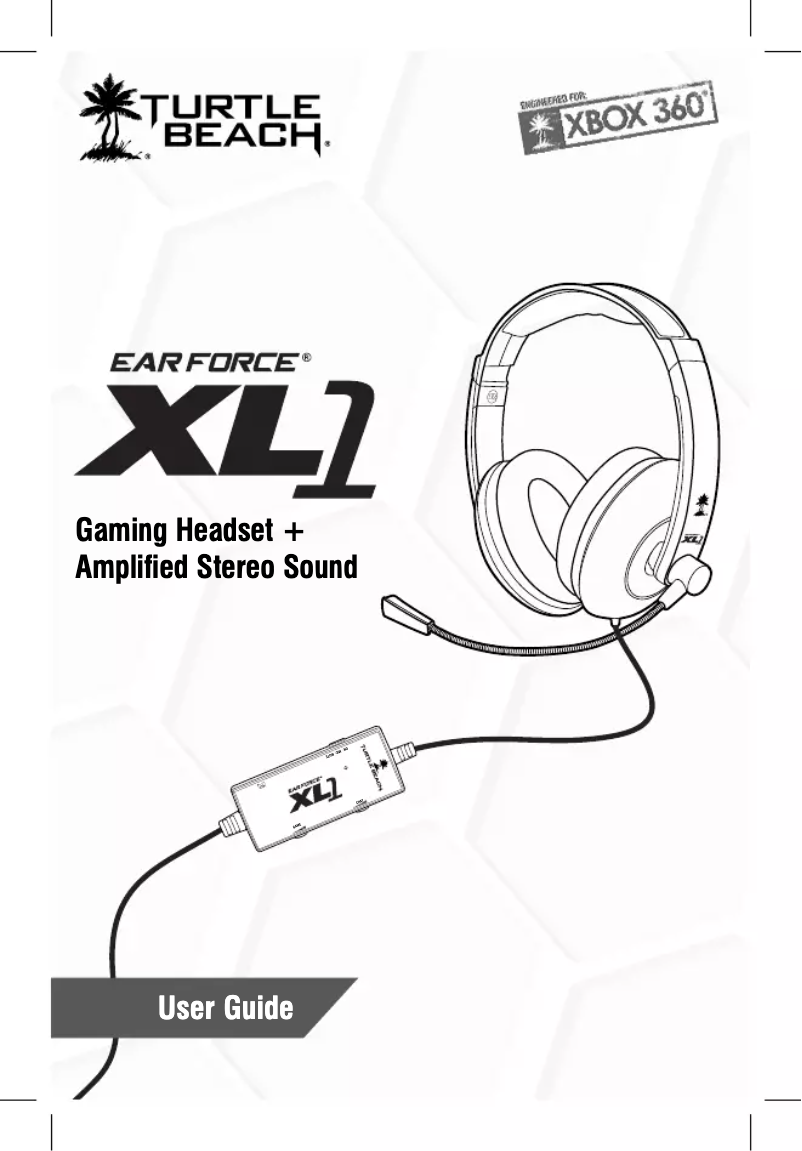 Page n°1 - Manuel utilisateur Turtle Beach Ear Force XL1