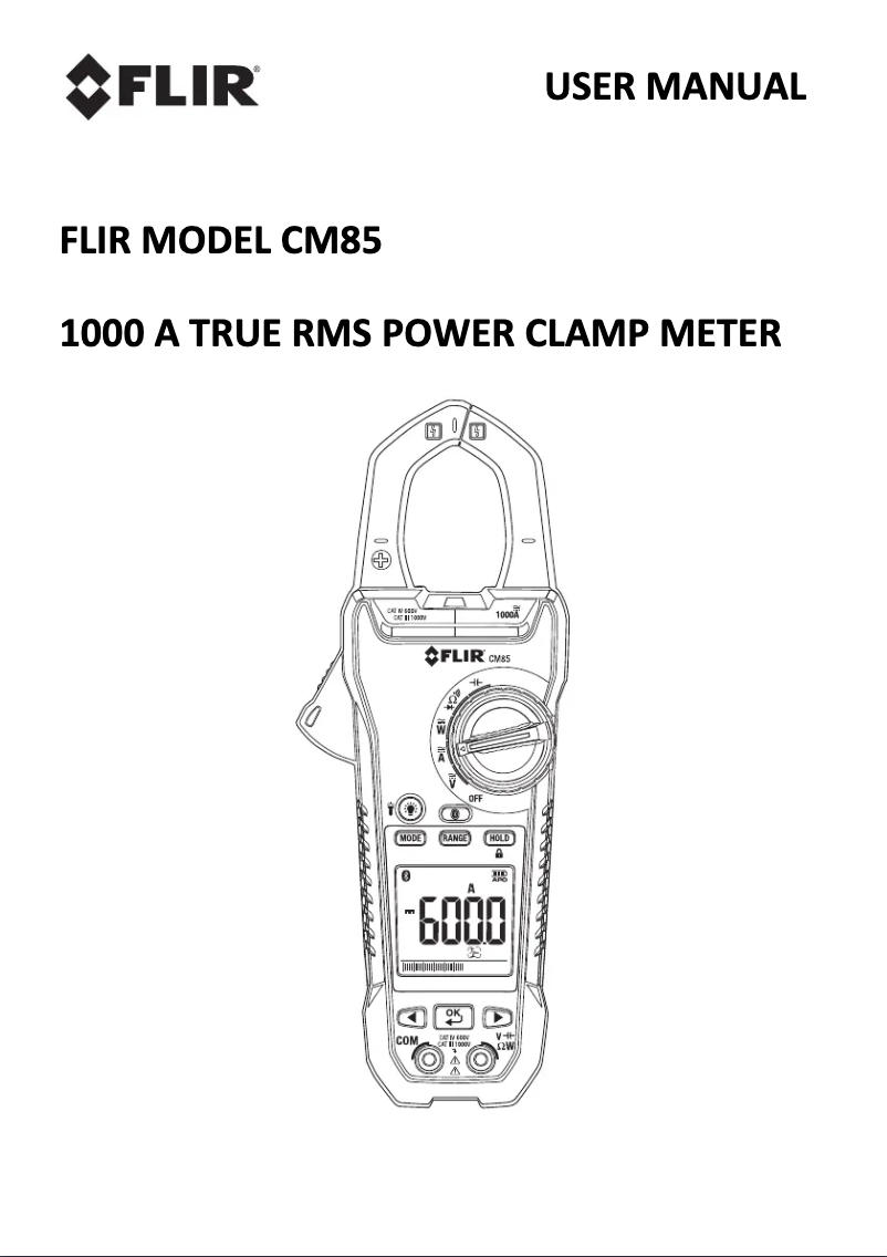 Page 1 de la notice Manuel utilisateur FLIR CM85