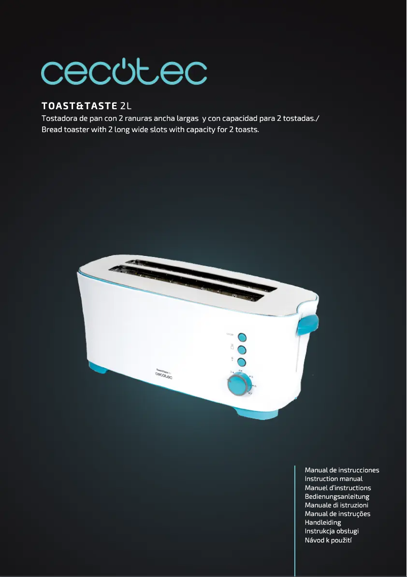 Image de la première page du manuel de l'appareil Toast&Taste 2L