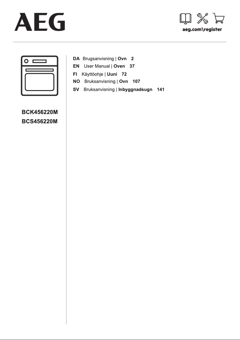 Imagen de la primera página del manual del dispositivo BCK456220M