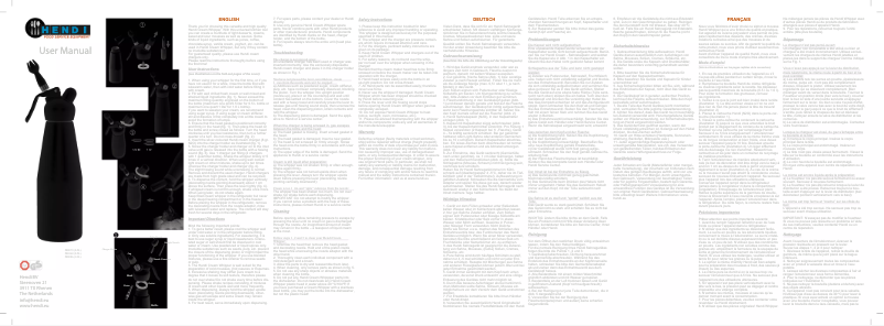 Page n°1 - Manuel utilisateur Hendi 588086