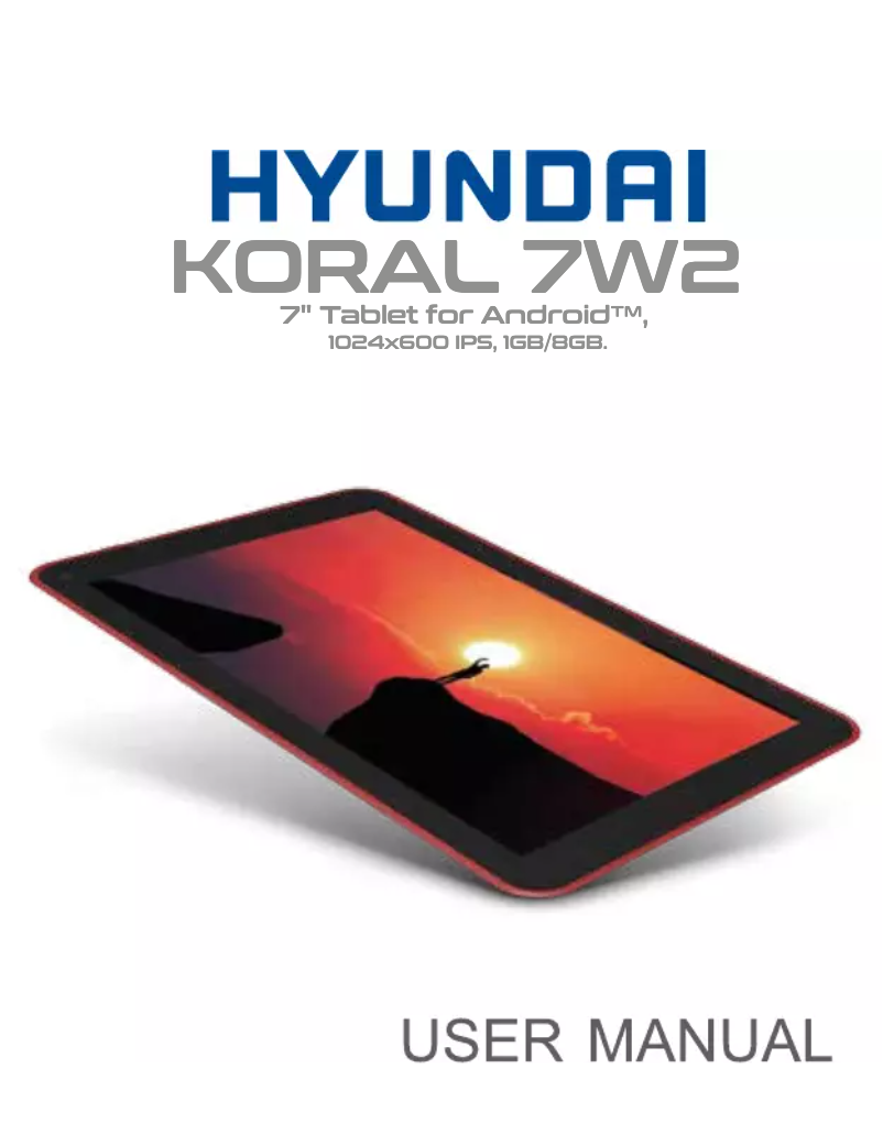 Image de la première page du manuel de l'appareil Koral 7W2