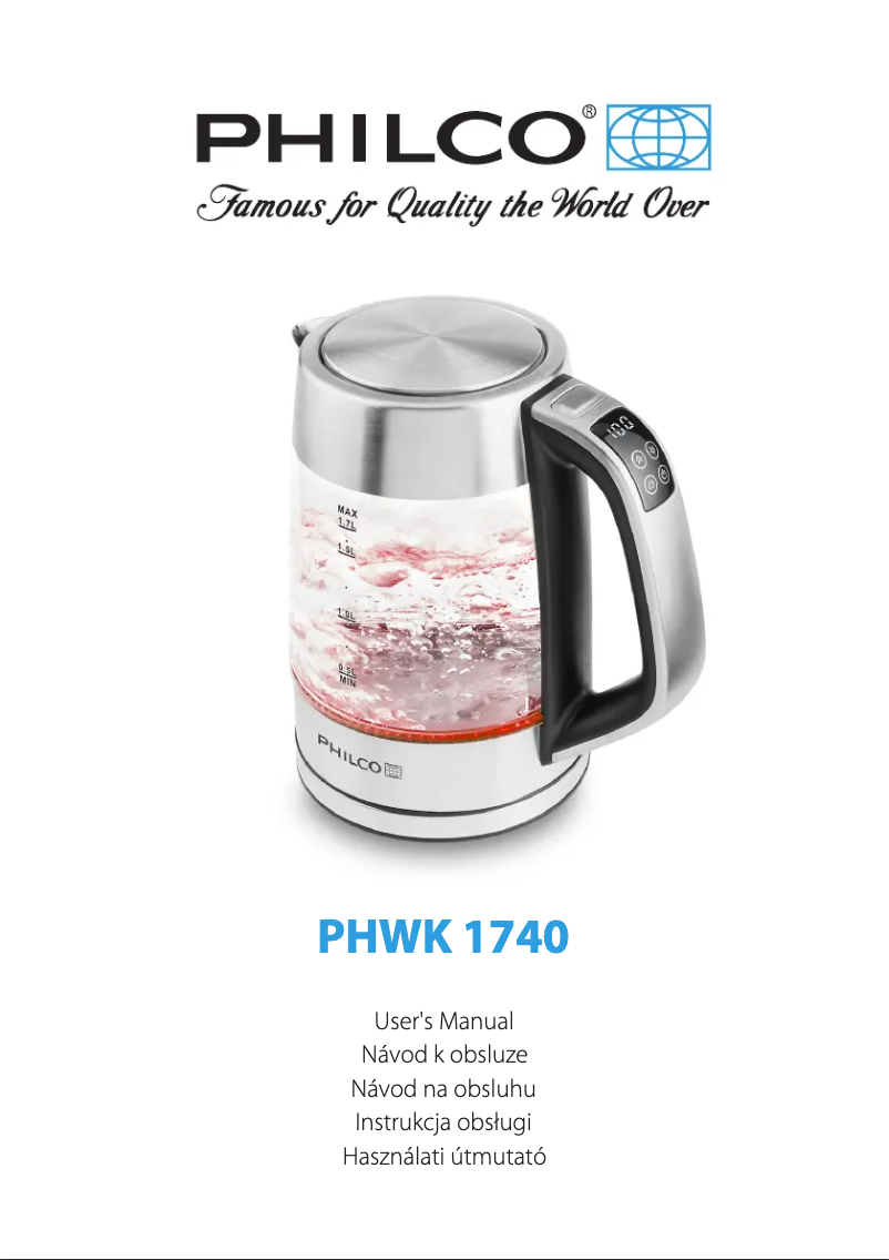 Page n°1 - Manuel utilisateur Philco PHWK 1740