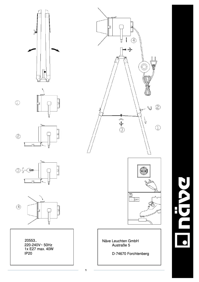 Página 1 del manual Manual de usuario Näve Holly