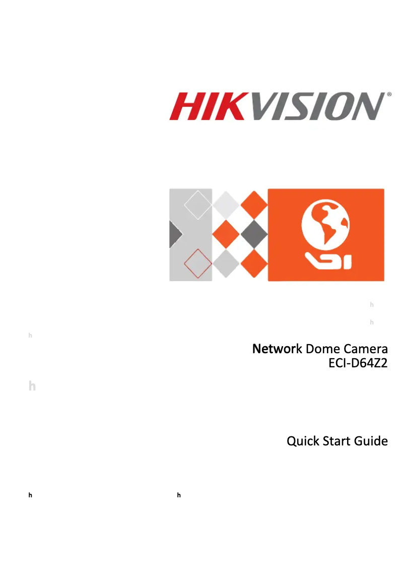 Page 1 de la notice Manuel utilisateur Hikvision ECI-D64Z2