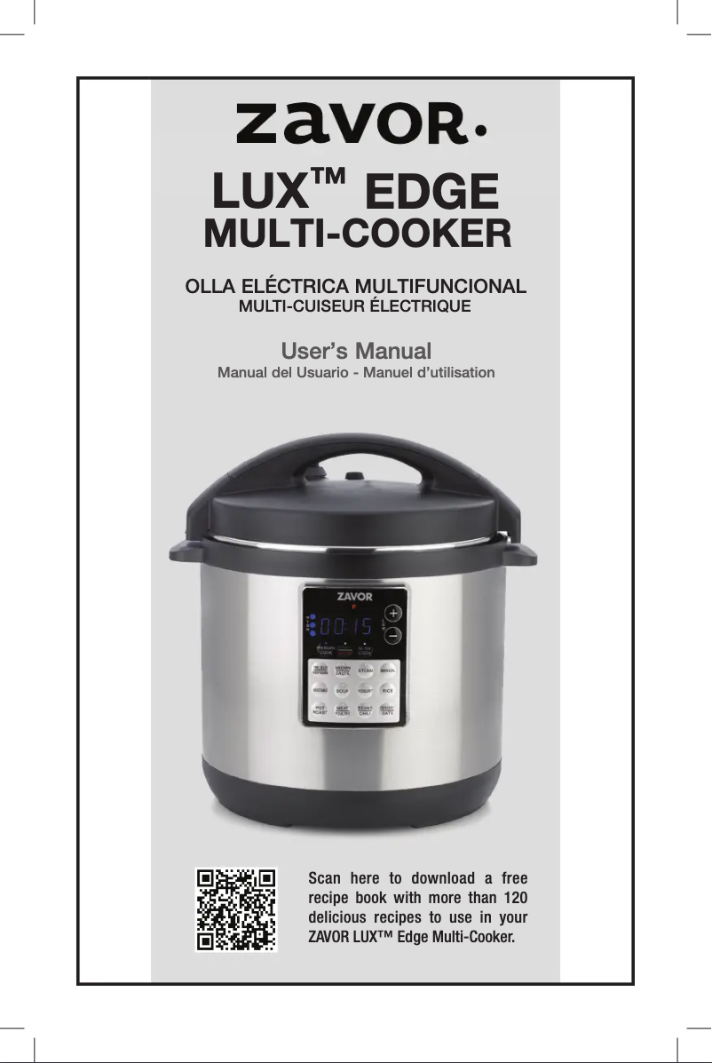 Página 1 del manual Manual de usuario Zavor LUX Edge ZSELE01