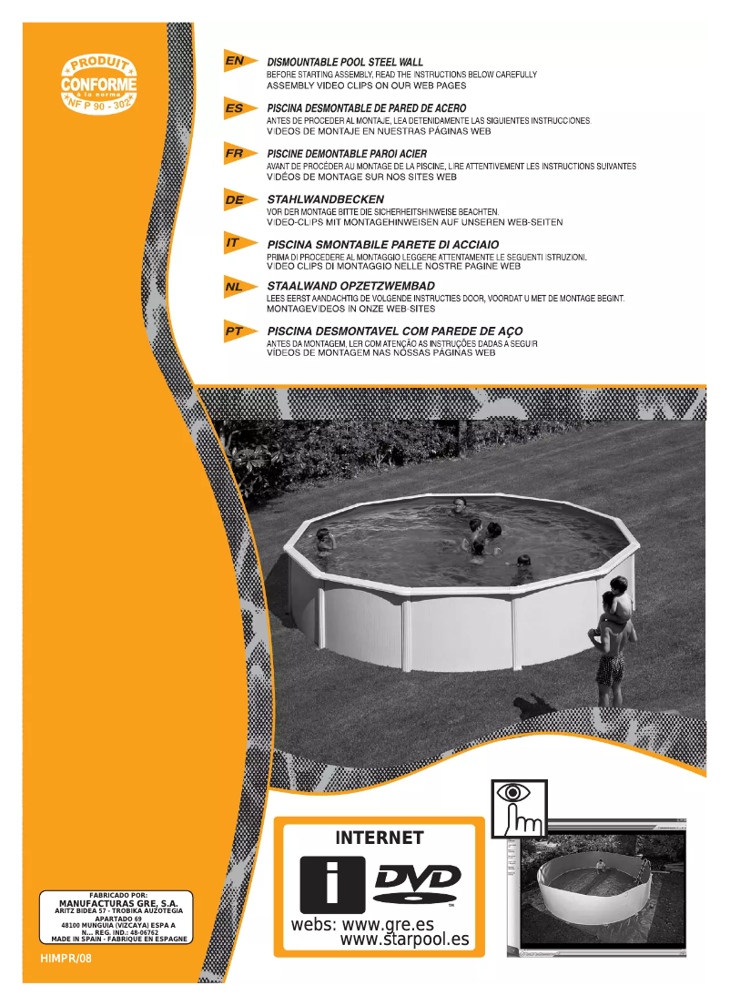 Página 1 del manual Manual de usuario Gre KIT550ECOB