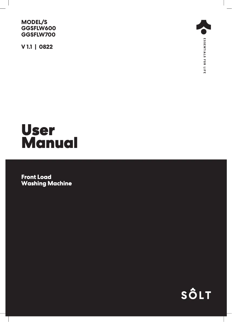 Image de la première page du manuel de l'appareil GGSFLW700