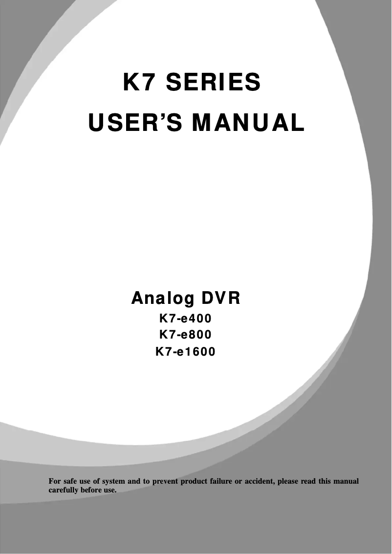Página 1 del manual Manual de usuario KT&C K7-e1600