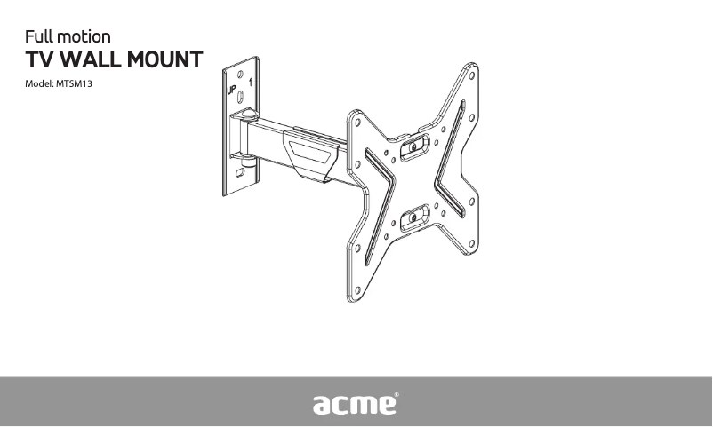 Page 1 de la notice Manuel utilisateur Acme MTSM13