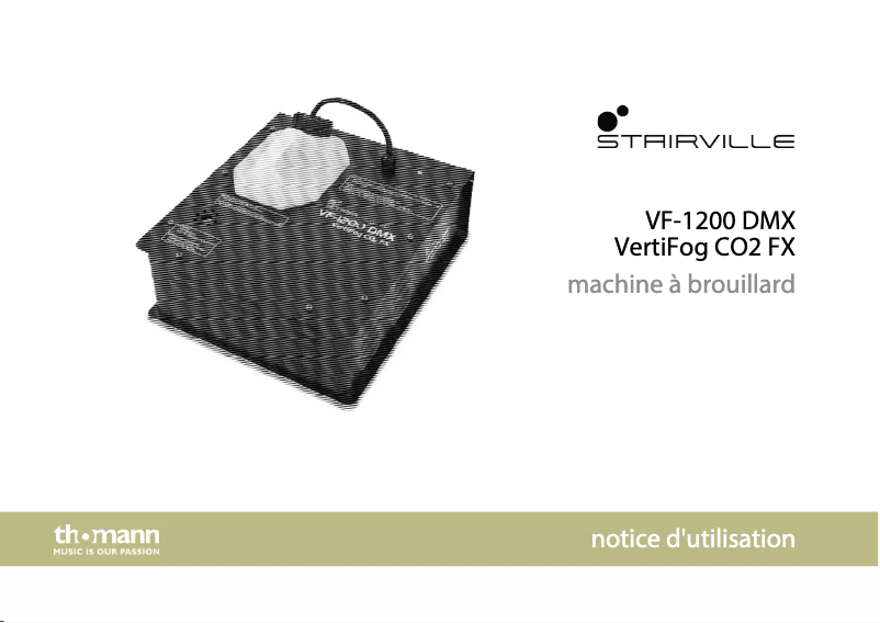 Page 1 de la notice Manuel utilisateur Stairville VF-1200 DMX