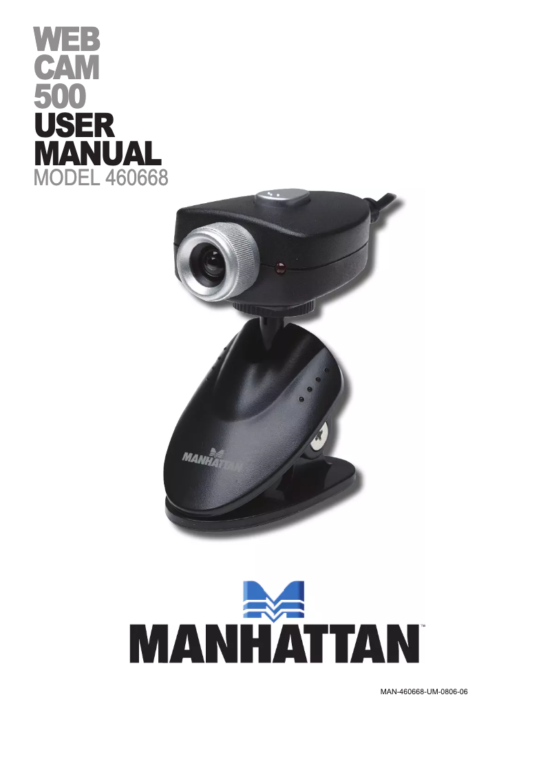 Page n°1 - Manuel utilisateur Manhattan Webcam 500 460668