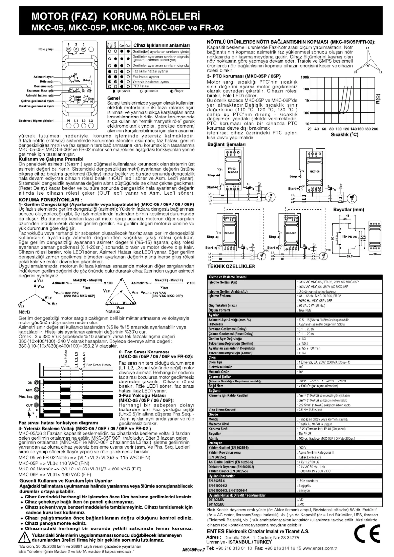 Page 1 de la notice Guide de démarrage rapide ENTES MKC-05P