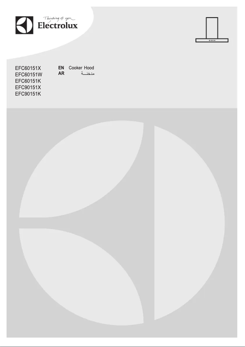 Page 1 de la notice Manuel utilisateur Electrolux EFC60151K