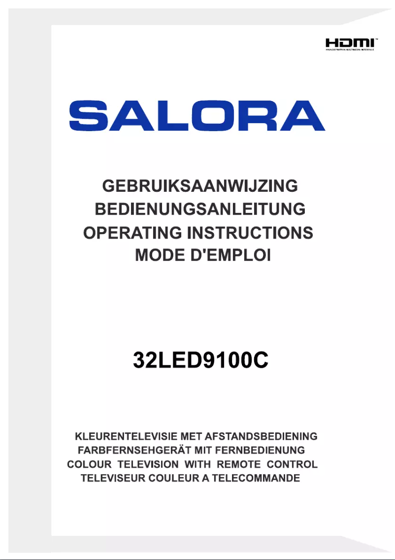 Page 1 de la notice Manuel utilisateur Salora 32LED9100C