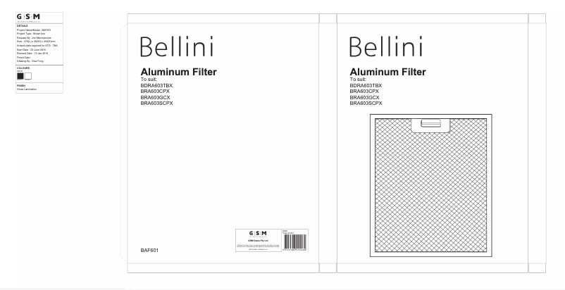 Page 1 de la notice Manuel utilisateur Bellini BAF601