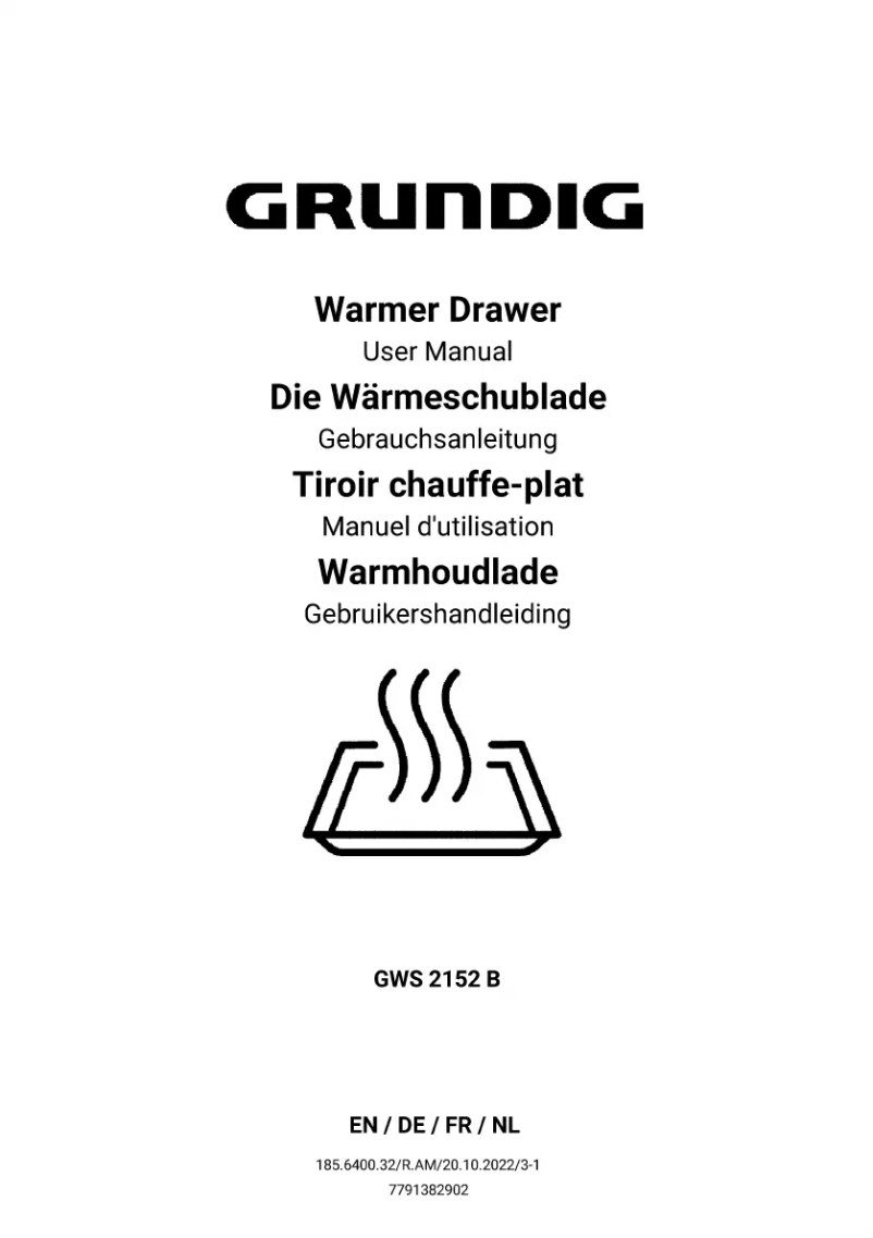 Page 1 de la notice Manuel utilisateur Grundig GWS 2152 B