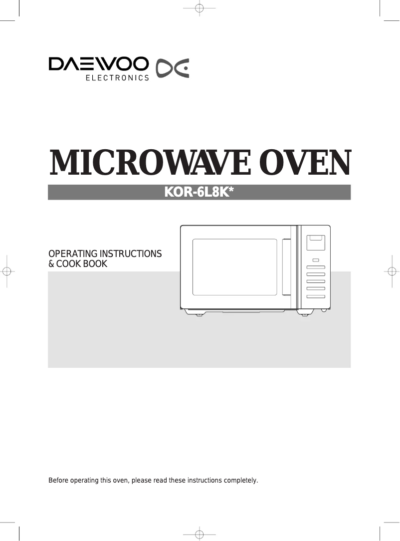 Página 1 del manual Manual de usuario Daewoo KOR-6L8KS