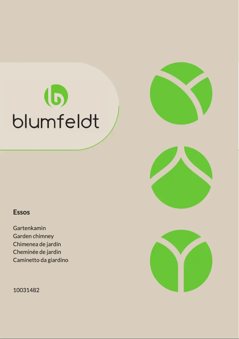 Page n°1 - Manuel utilisateur Blumfeldt Essos
