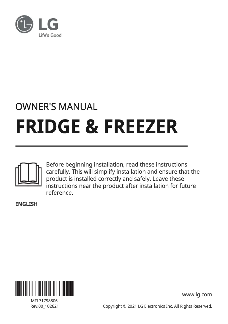 Image de la première page du manuel de l'appareil LS66SXNC