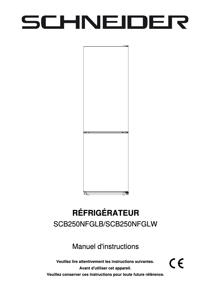 Imagen de la primera página del manual del dispositivo SCB250NFGLB