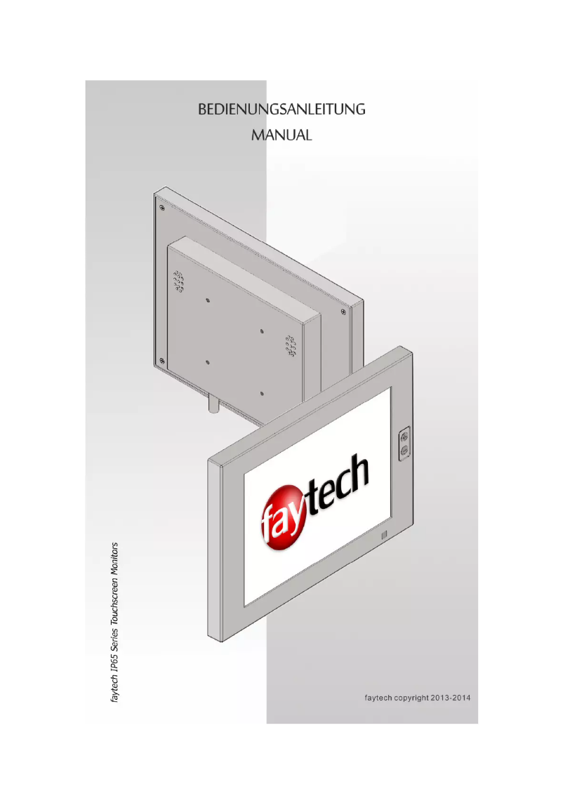 Image de la première page du manuel de l'appareil FT080TMIP65HDMI