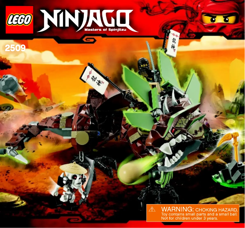 Page 1 de la notice Manuel utilisateur Lego Ninjago 2509