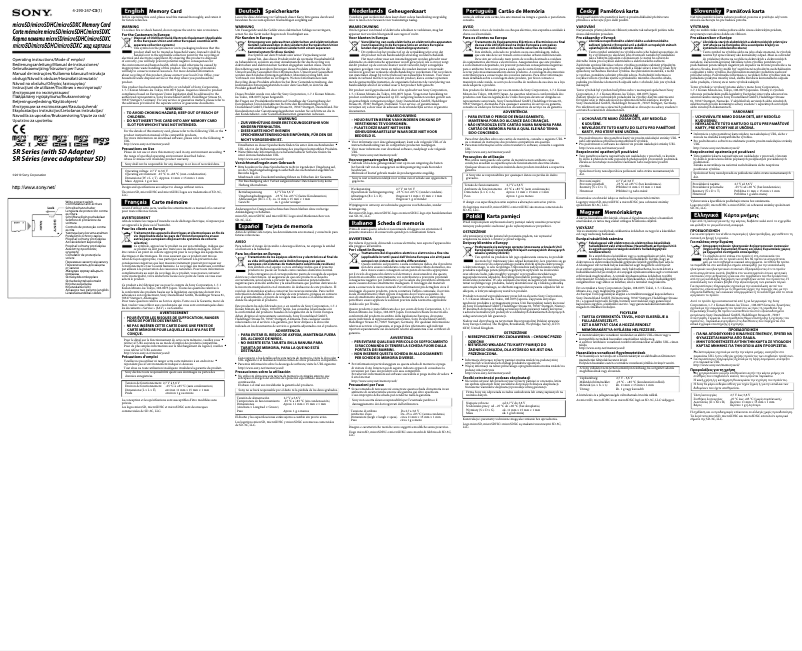 Image de la première page du manuel de l'appareil SR-16UYA