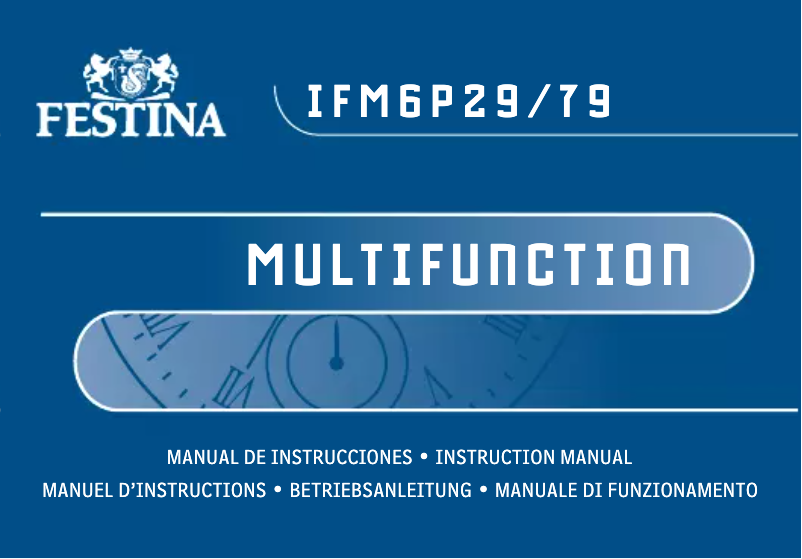 Page 1 de la notice Manuel utilisateur Festina F16784