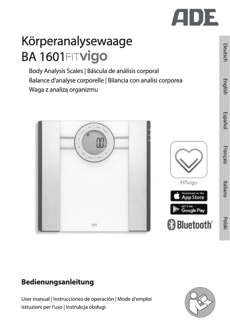 Page n°1 - Manuel utilisateur ADE FITvigo BE 1615