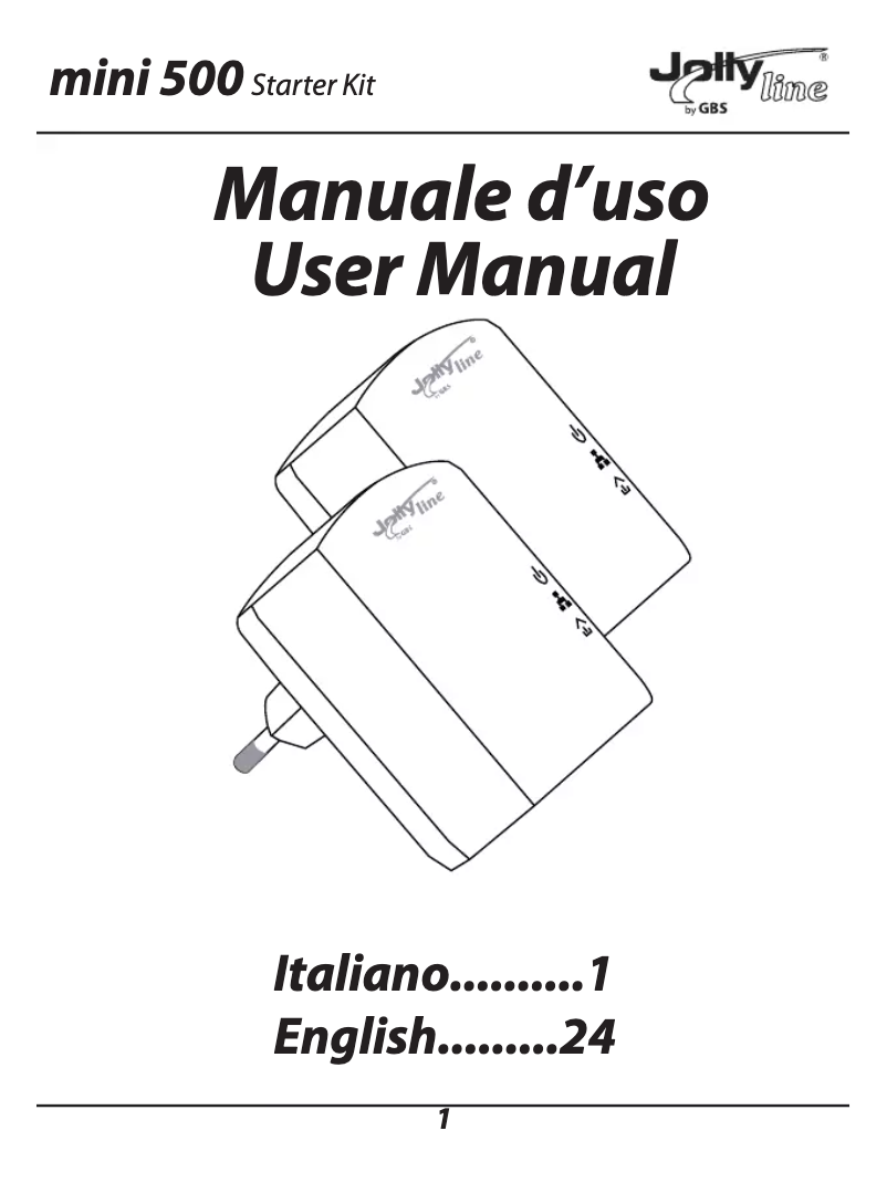 Page n°1 - Manuel utilisateur GBS Elettronica PL500 Mini
