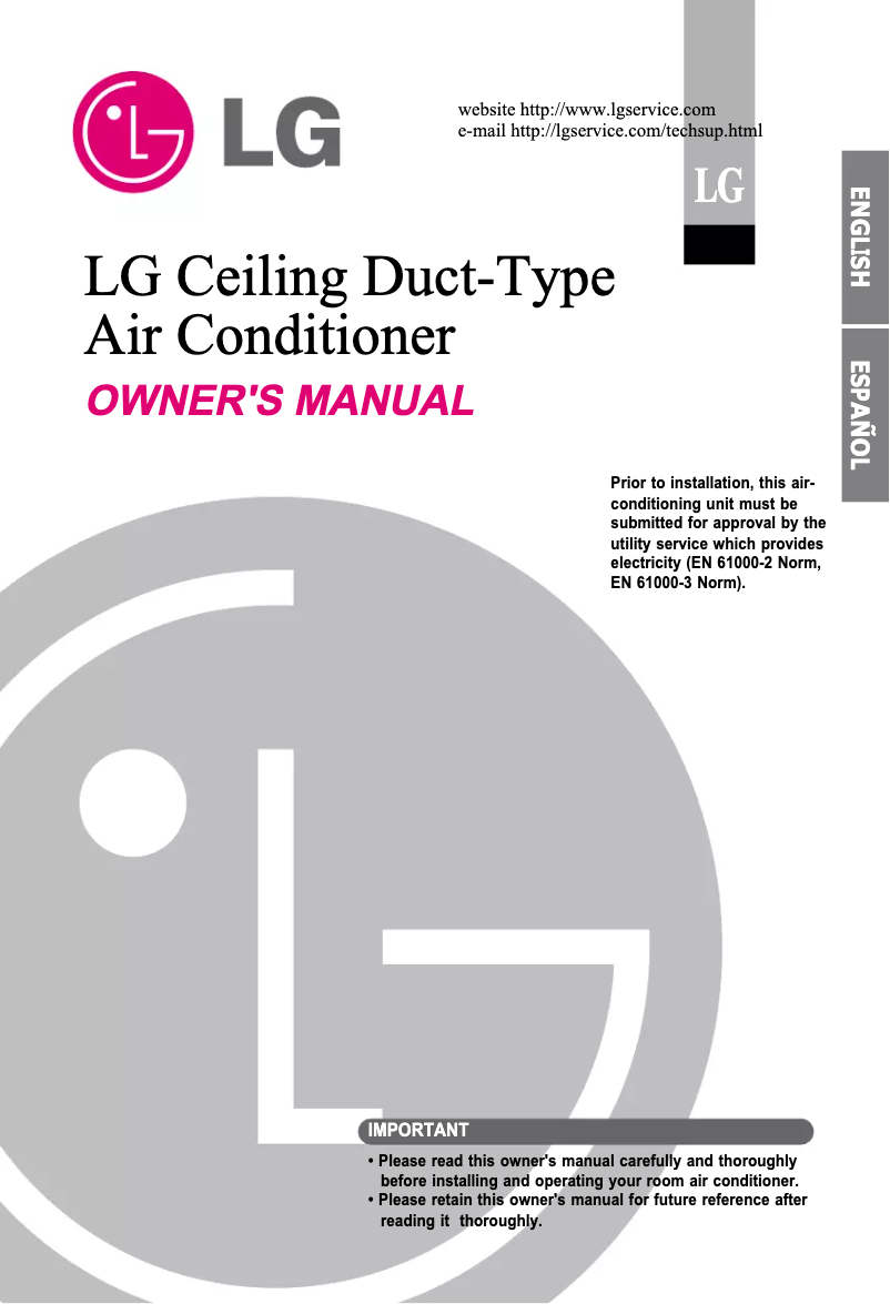 Página 1 del manual Manual de usuario LG ABNH486RLAD