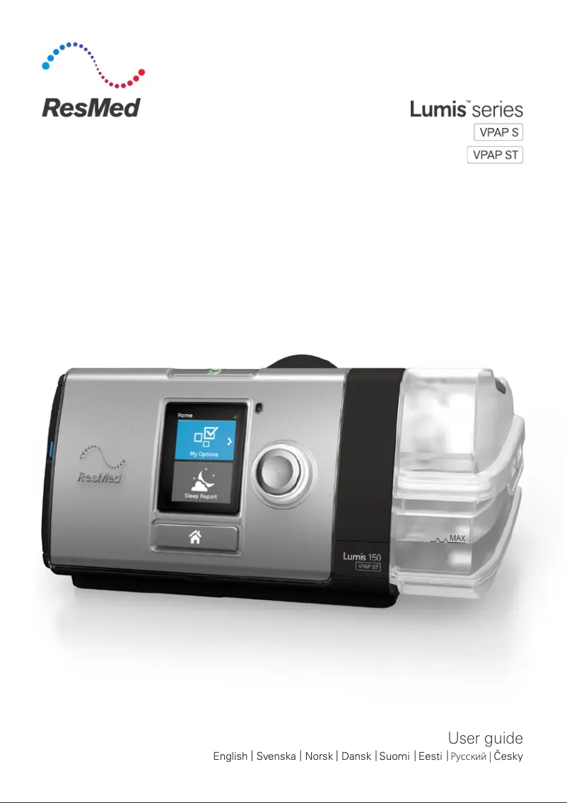Page n°1 - Manuel utilisateur ResMed Lumis 150 VPAP ST