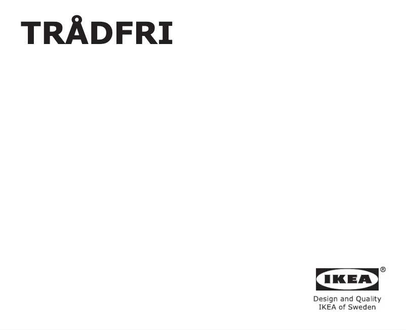 Imagen de la primera página del manual del dispositivo TRÅDFRI 603.644.79